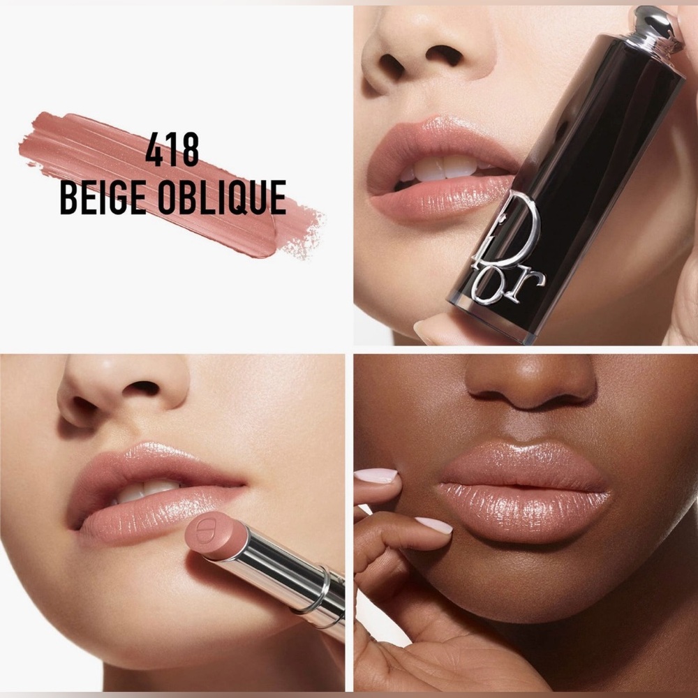 DIOR Addict #418 Beige Oblique Hydrating Shine Lipstick